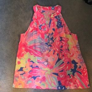 Lilly Pulitzer Bailey Sleeveless Silk Top